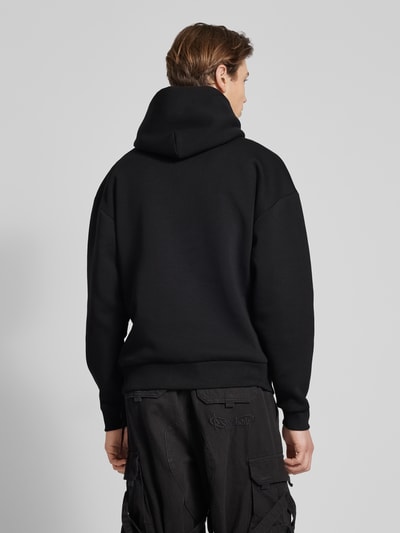 REVIEW Hoodie mit Label-Print Black 5