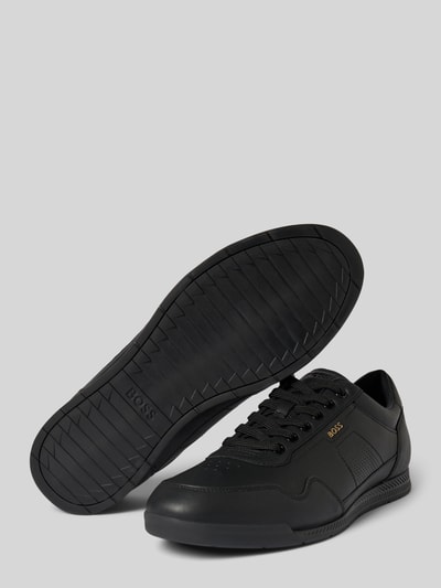 BOSS Sneakersy z detalem z logo model ‘Titanium’ Czarny 4