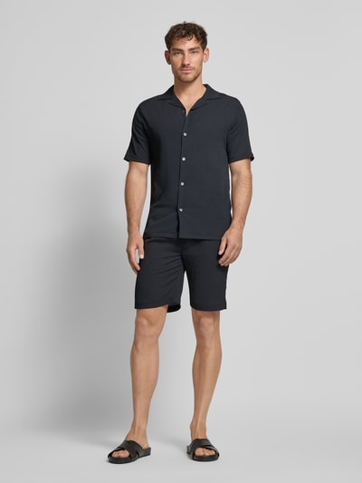Lindbergh Relaxed Fit Shorts mit elastischem Bund Black 1