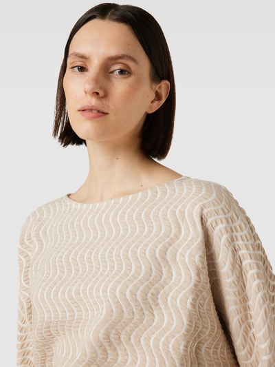 OPUS Sweatshirt met boothals, model 'Gellig' Beige gemêleerd - 3