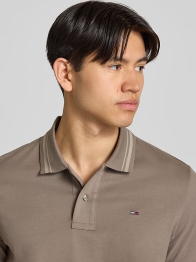 Tommy Jeans Regular Fit Poloshirt aus reiner Baumwolle Beige 3