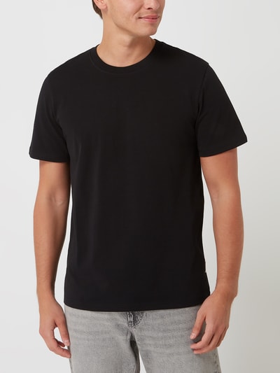 Armedangels T-shirt w jednolitym kolorze model ‘MAARKOS’ Czarny 4