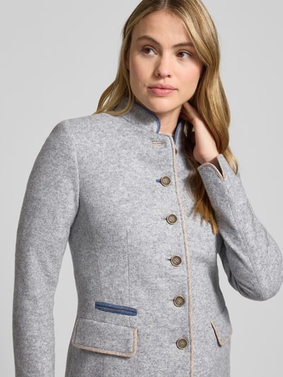 WHITE LABEL Blazer mit Pattentaschen Hellgrau 3