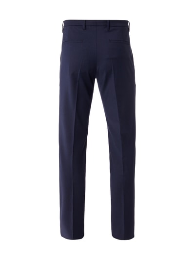 Drykorn Zakelijke broek met geweven motief Donkerblauw - 3