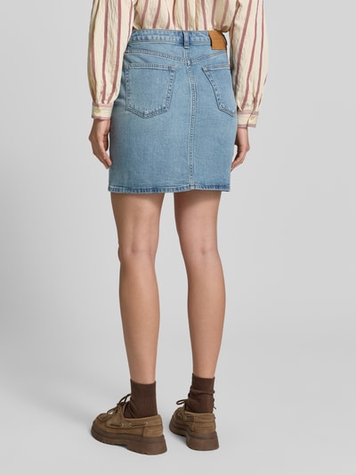 GANT Jeansrock mit Eingrifftaschen Hellblau Melange 5