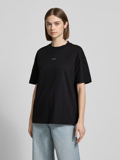 Calvin Klein Jeans T-Shirt mit Label-Detail Black 4