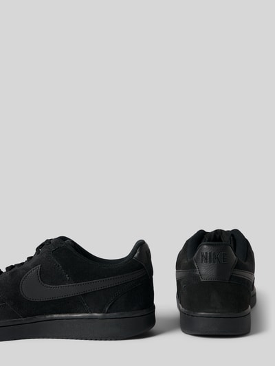 Produktfoto, Sneaker aus echtem Leder Modell 'COURT VISION LO SD PRM' von Nike, schwarze Farbe, glatte und samtige Texturen, Herren Sneaker von Nike