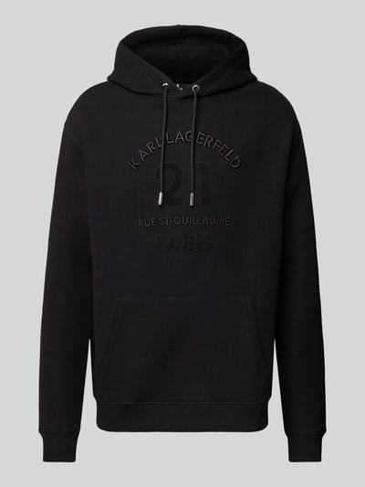 Karl Lagerfeld Hoodie mit Label-Stitching Black 2