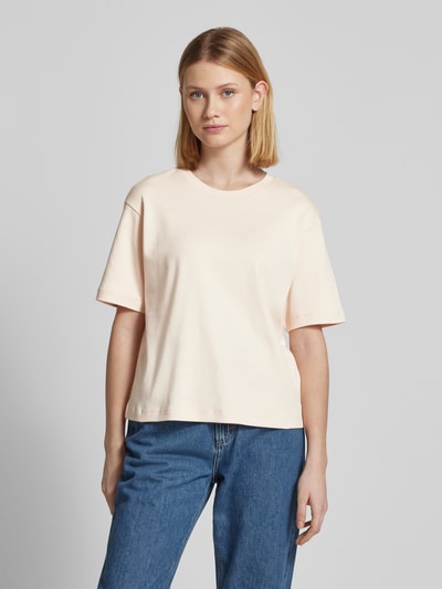 JAKE*S STUDIO WOMAN T-Shirt mit geripptem Rundhalsausschnitt Apricot 4