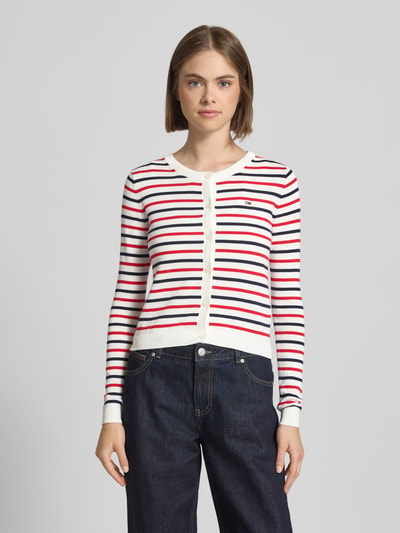 Tommy Jeans Regular fit cardigan van katoen Rood - 4
