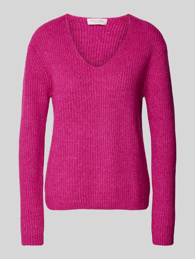 Christian Berg Woman Strickpullover mit V-Ausschnitt Fuchsia 2