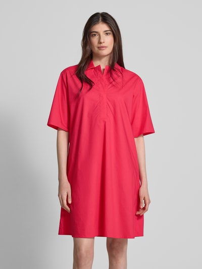 Christian Berg Woman Knielange overhemdjurk met 1/2-mouwen Fuchsia - 4