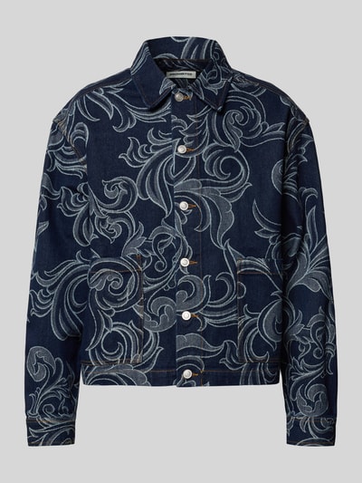 PROHIBITED Jeansjacke mit aufgesetzten Taschen Modell 'Desert' Jeansblau 2