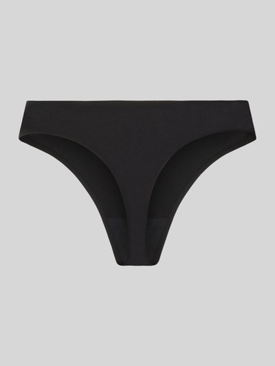 Productfoto, zwarte string van Model 'Baretogo' van MAGIC Bodyfashion, mix van katoen en lyocell, nauwsluitende pasvorm, elastische band, set van 3