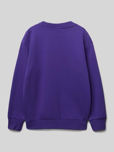 CHAMPION Sweatshirt mit Label-Print Lila 3