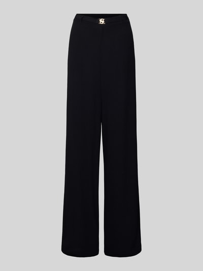 BOSS Wijde broek van zuivere viscose, model 'DOUBLE B' Zwart - 1