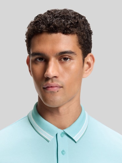 BOSS Green Koszulka polo o kroju regular fit z czystej bawełny model „PADDY” Morski 3