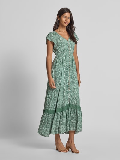 Apricot Sukienka midi z koronką szydełkową Zielony 1