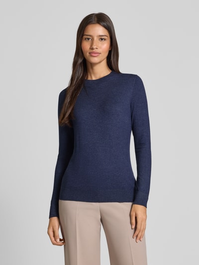 Christian Berg Woman Strickpullover aus Viskose-Mix mit Rundhalsausschnitt Dunkelblau 4