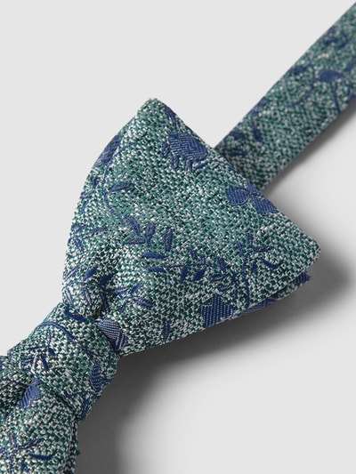 JRILUO Herren Fliege Set Grün - Mit Taschentuch Und Manschettenknöpfe Aus Seide Für Hochzeit & Feiern