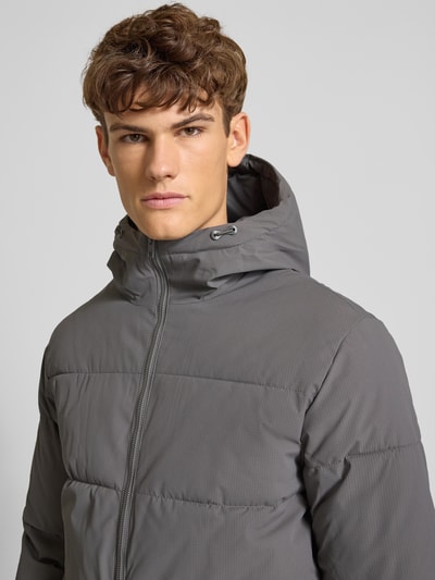 Jack & Jones Steppjacke mit Kapuze Mittelgrau 3
