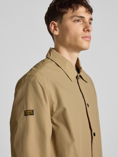 Superdry Jacke mit Umlegekragen und Eingrifftaschen Hellbraun 3