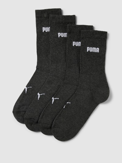 Puma Socken mit Label-Details im 4er-Pack Anthrazit Melange 1