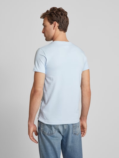 Tommy Hilfiger Slim fit T-shirt met ronde hals Bleu - 5