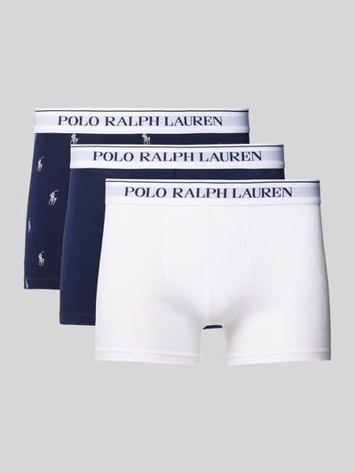 Polo Ralph Lauren Underwear Obcisłe bokserki z elastycznym paskiem z logo w zestawie 3 szt. Biały 1