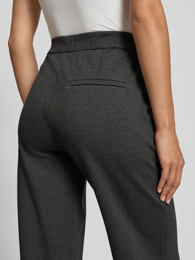 MAC Loose fit stoffen broek van viscosemix, model 'Chiara' Antraciet - 3