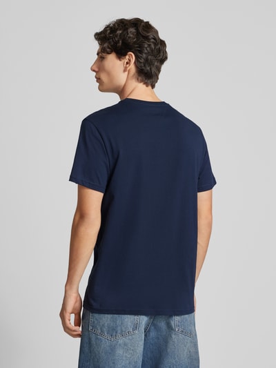 Tommy Jeans Slim Fit T-Shirt mit Label-Print Marine 5