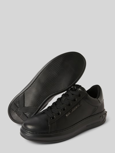 Karl Lagerfeld Ledersneaker mit Label-Applikation Black 4