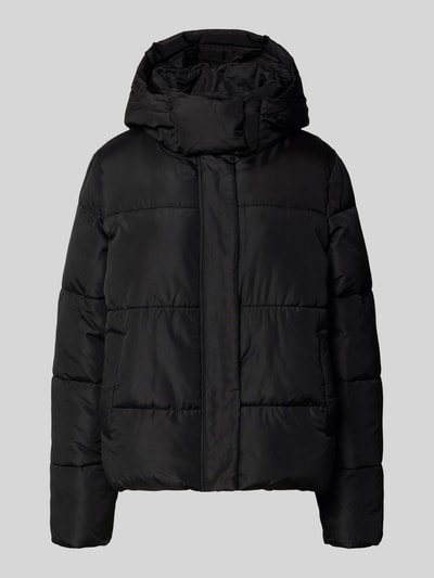 Vila Gewatteerd jack met capuchon, model 'ILJA' Zwart - 2
