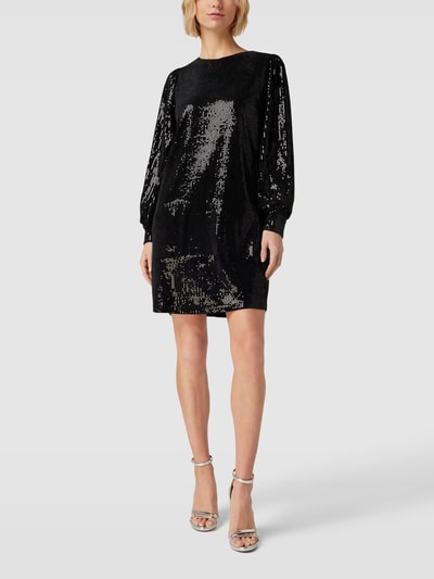 Jake*s Collection Minikleid mit Paillettenbesatz Schwarz 1