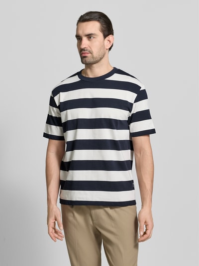 Lindbergh Oversized T-Shirt mit Rundhalsausschnitt Marine 4
