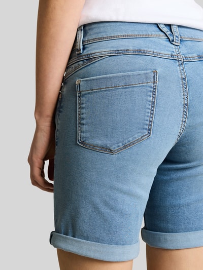 Tom Tailor Regular Fit Jeansshorts mit Knopf Detail Hellblau 3