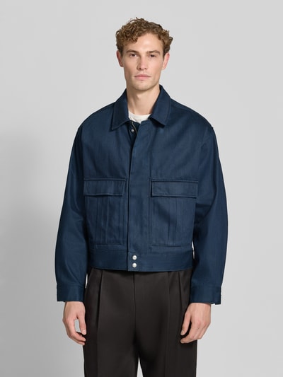 HUGO Relaxed Fit Jeansjacke aus reiner Baumwolle Modell 'HUGO 083/1' Jeansblau 4
