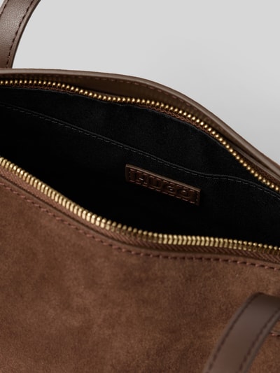 HUGO Handtas in suèdelook model 'Meelo S_Duffle SM' Donkerbruin - 4
