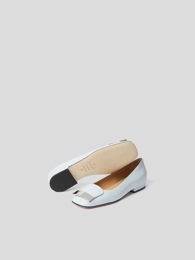 Sergio Rossi Ballerinas mit Metall-Akzenten Offwhite 4