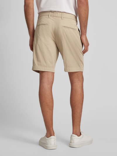 BOSS Slim Fit Shorts mit Gürtelschlaufen Modell 'Slice' Beige 5