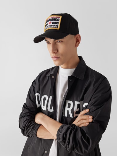 Dsquared2 Basecap mit Label-Patch Schwarz 1