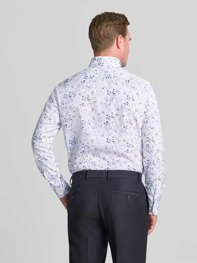 Christian Berg Men Regular Fit Business-Hemd mit floralem Muster und Haifischkragen Bleu 5