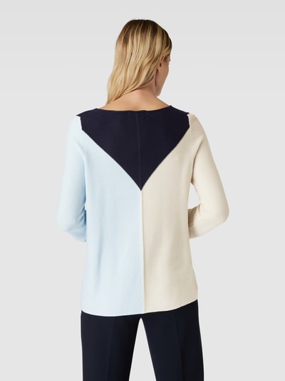 Christian Berg Woman Strickpullover im Colour-Blocking-Design Hellblau 5