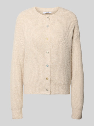 VILLA SOPHIE Gebreid jack van viscosemix, model 'LUCCAPK' Beige - 2