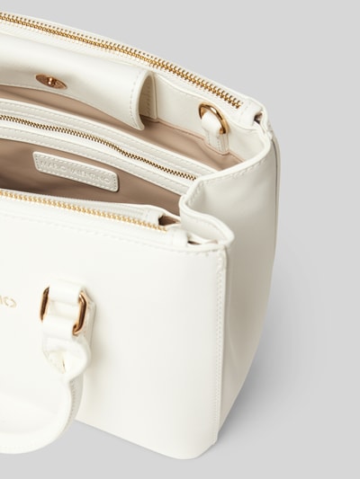 VALENTINO BAGS Handtasche mit Label-Applikation Modell 'ZERO' Weiss 4