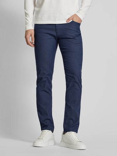 Christian Berg Men Regular fit chino in 5-pocketmodel Marineblauw - 4