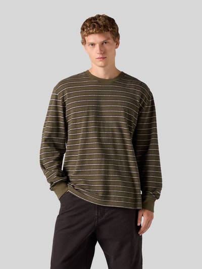 Levi's® Relaxed Fit Langarmshirt aus reiner Baumwolle Khaki 4
