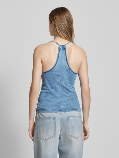 G-Star Raw Slim fit tanktop in denimlook, model 'Gathered indigo' Lichtblauw - 5