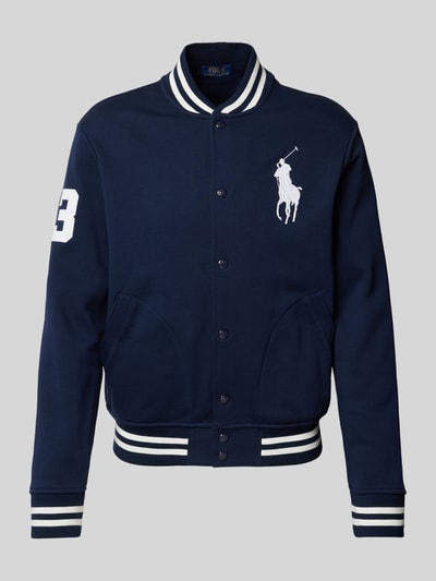 Polo Ralph Lauren Regular Fit College-Jacke mit großem Logo-Stitching Marine 2