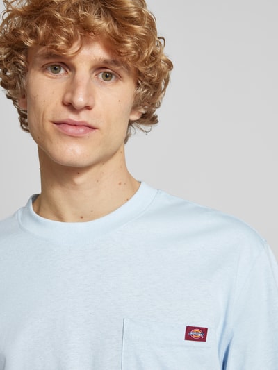 Dickies T-Shirt mit Brusttasche Modell 'LURAY' Hellblau 3